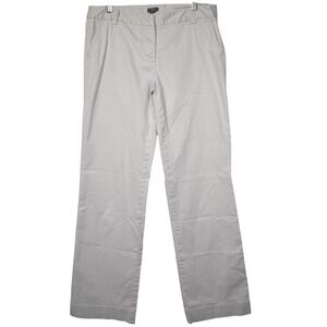 J. Crew Women's Size 8T Addison‎ Pants City Fit Beige Stretch Trousers Khaki